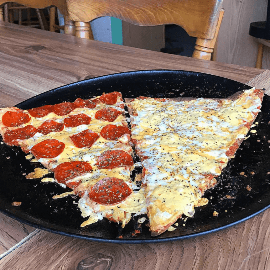 Massive XL Pizza Slice Recipe Flexible Dieting 125 Calories