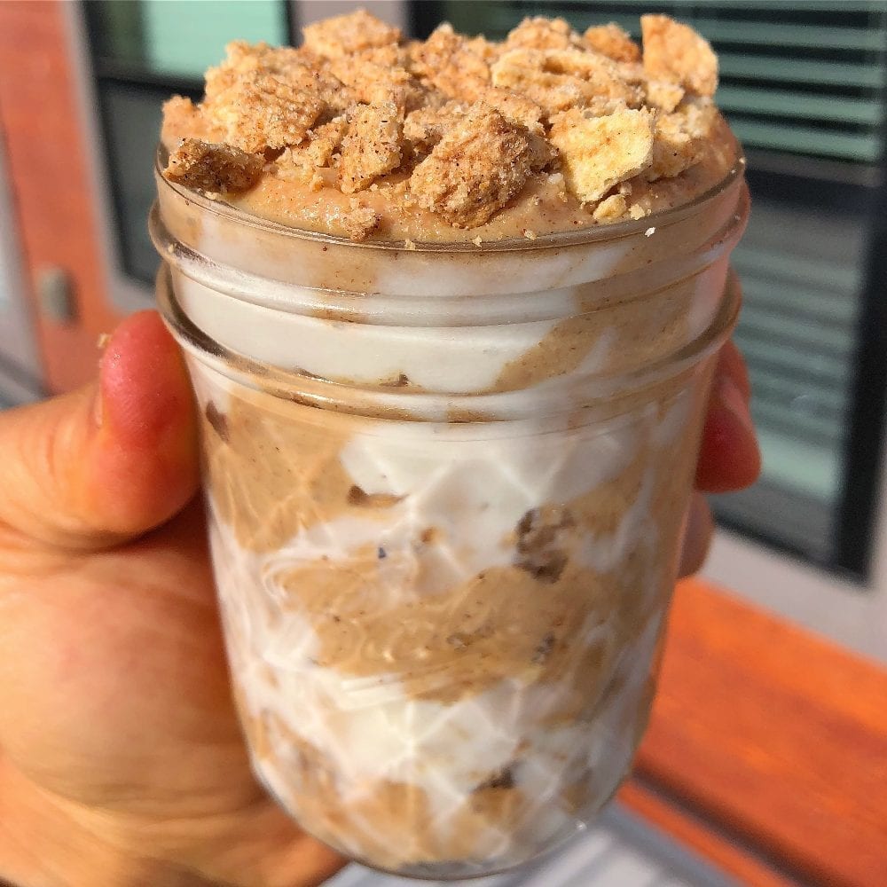 Frosted Cinnamon Roll Protein Cookie Butter