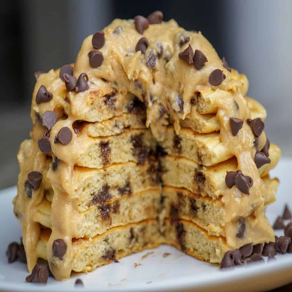 Protein Chocolate Chip Pancakes