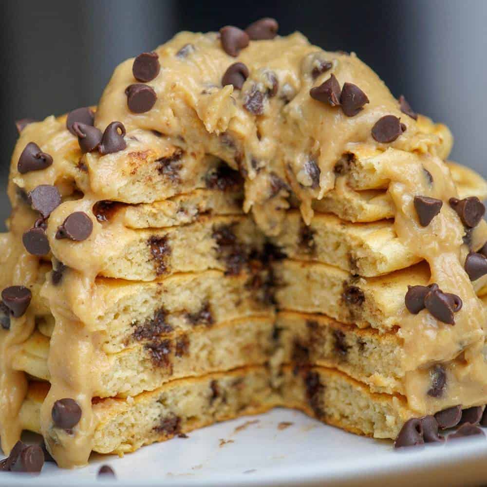 Chocolate Chip Cookie Butter Pancakes