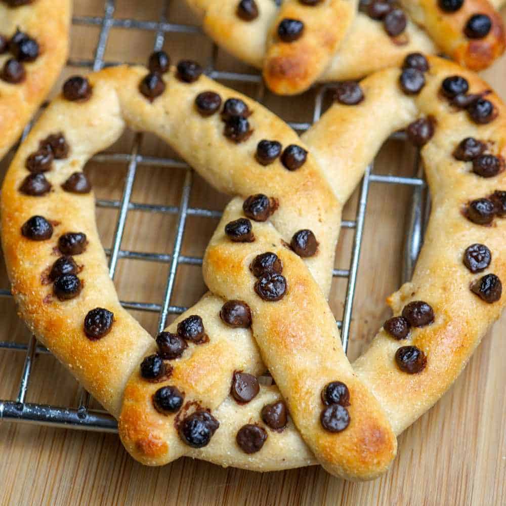 Chocolate Chip Protein Soft Pretzel