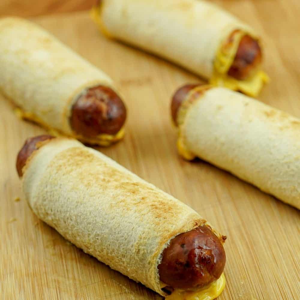 Cheesy Chicken Sausage in a Crunchy Blanket