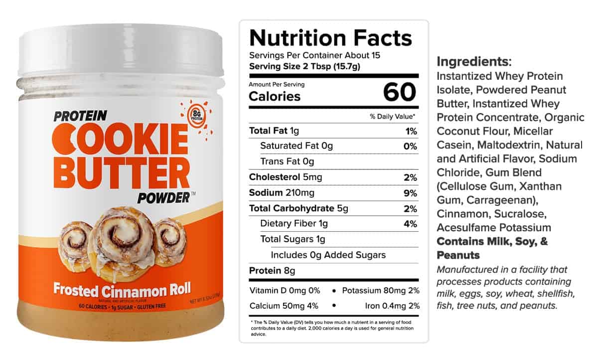flex brands protein cookie butter