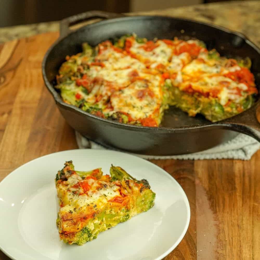 Deep Dish Broccoli Pizza Frittata