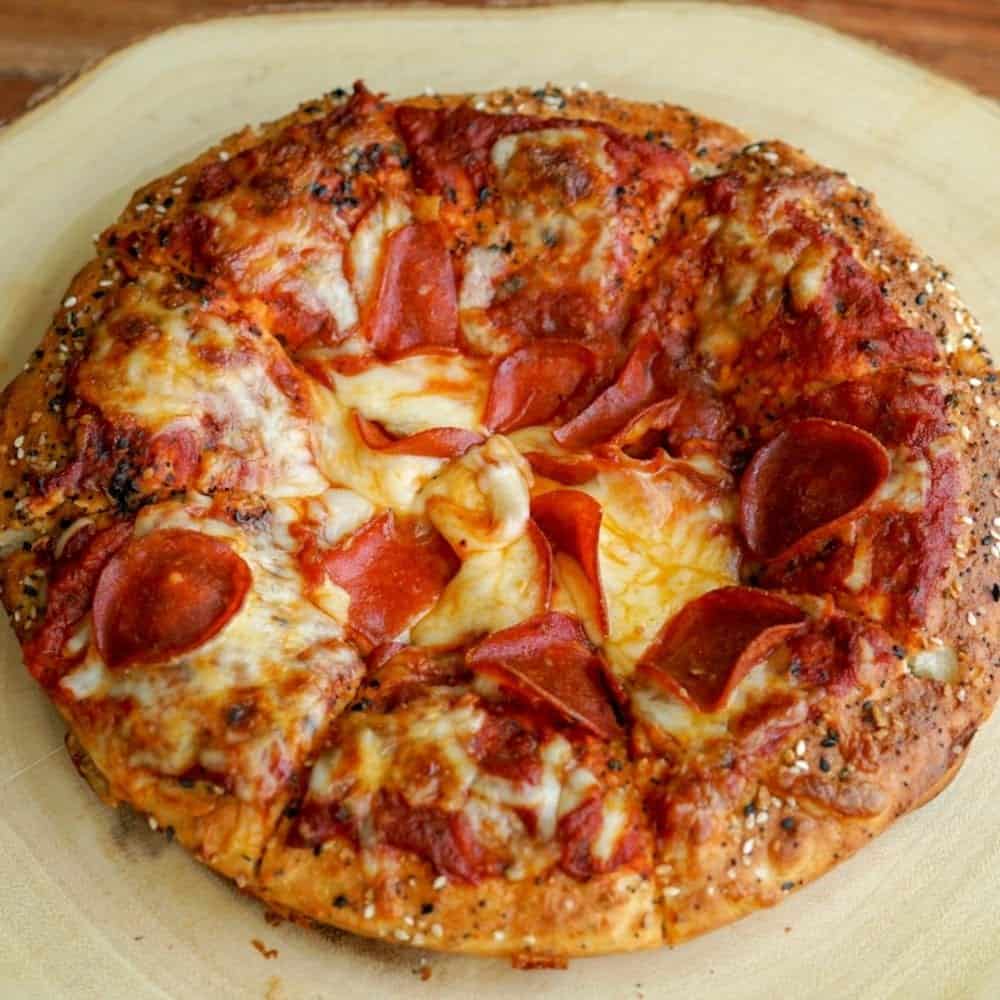 Deep Dish Everything Bagel Pizza