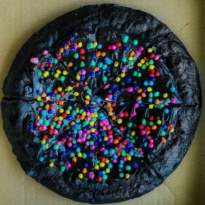 Protein Cosmic Brownie Dessert Pizza