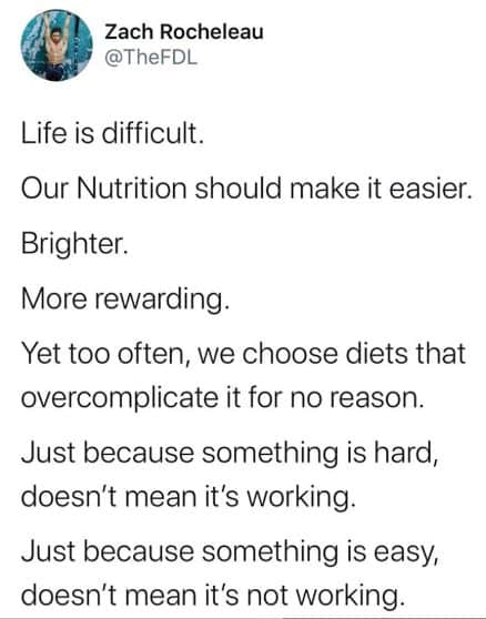 Nutrition Should be Easy