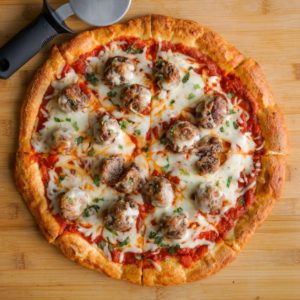 Meatball Marinara Pizza