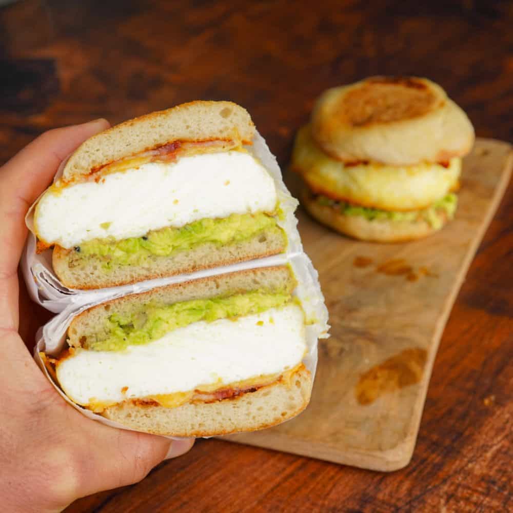 Bacon, Egg White & Cheese Breakfast Sandwiches