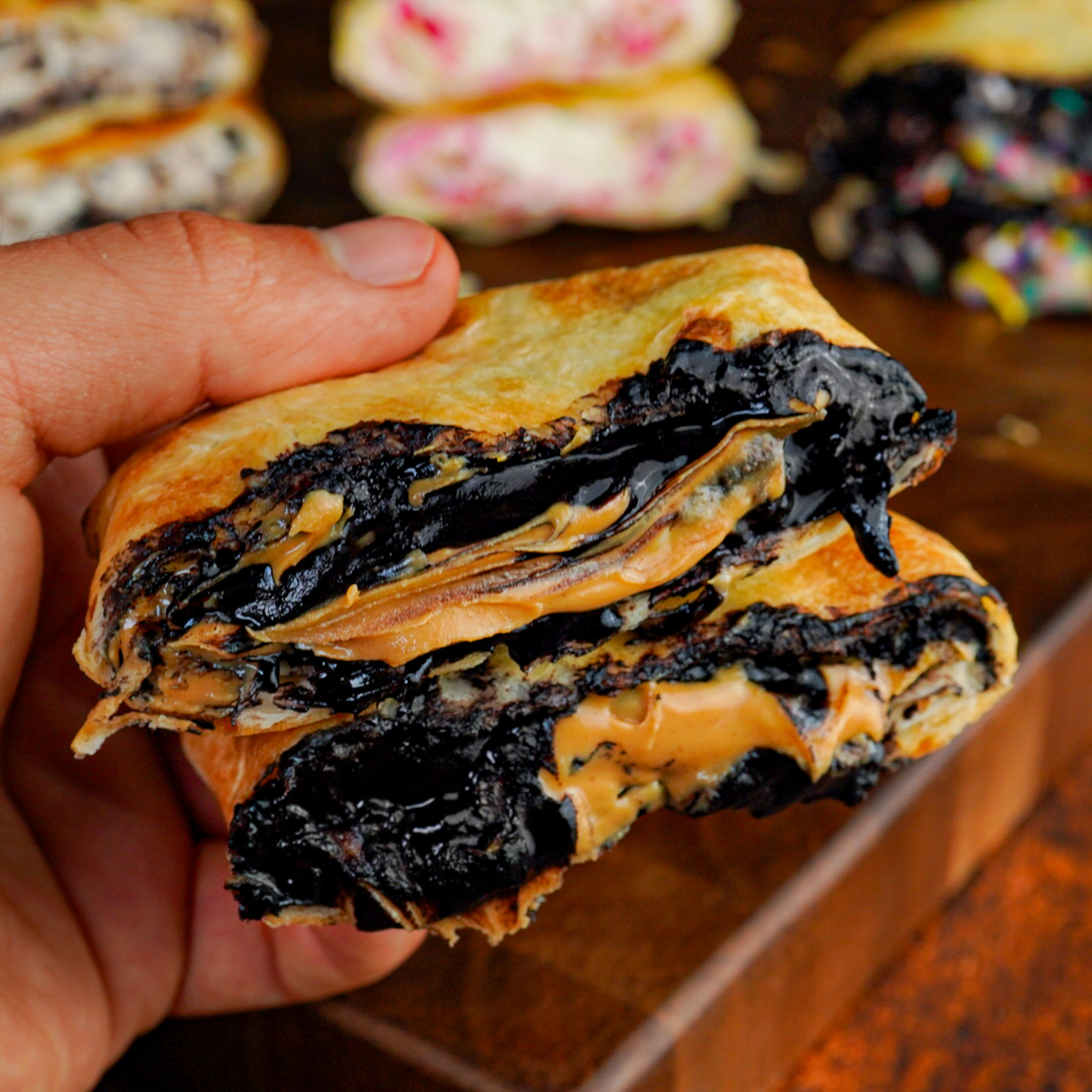 Chocolate Peanut Butter Protein Crunch Wrap