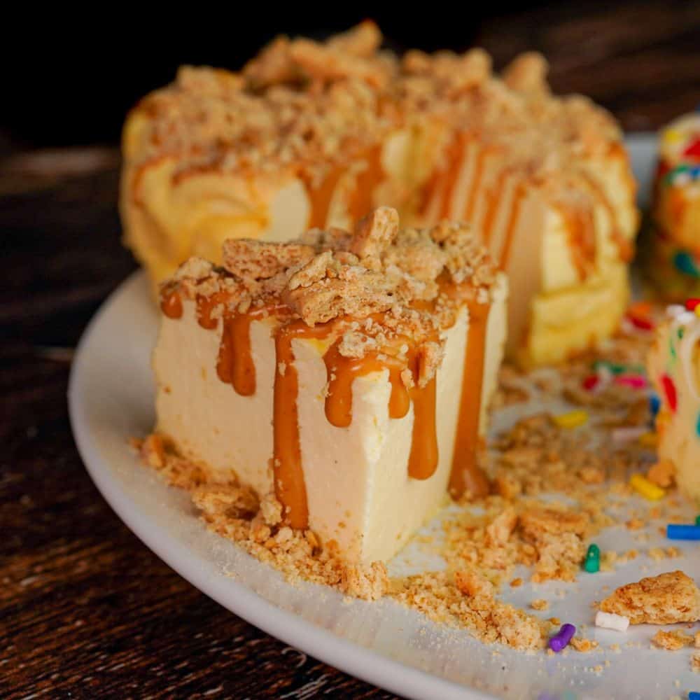 Crustless Peanut Butter Cheesecake )
