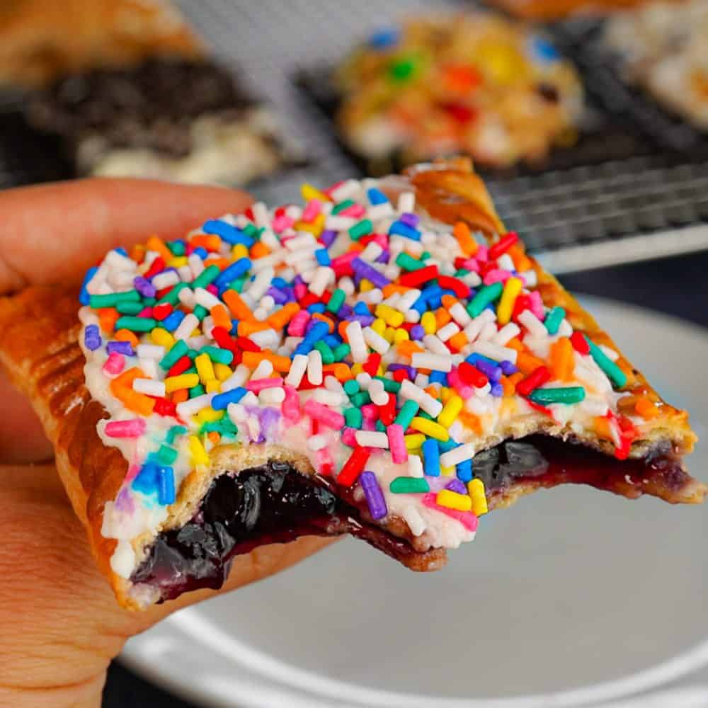 Frosted Blueberry Protein Pop Tart