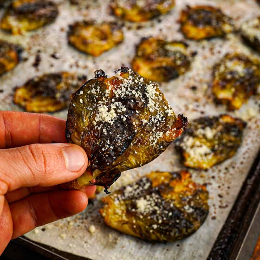 Smash Brussel Sprouts