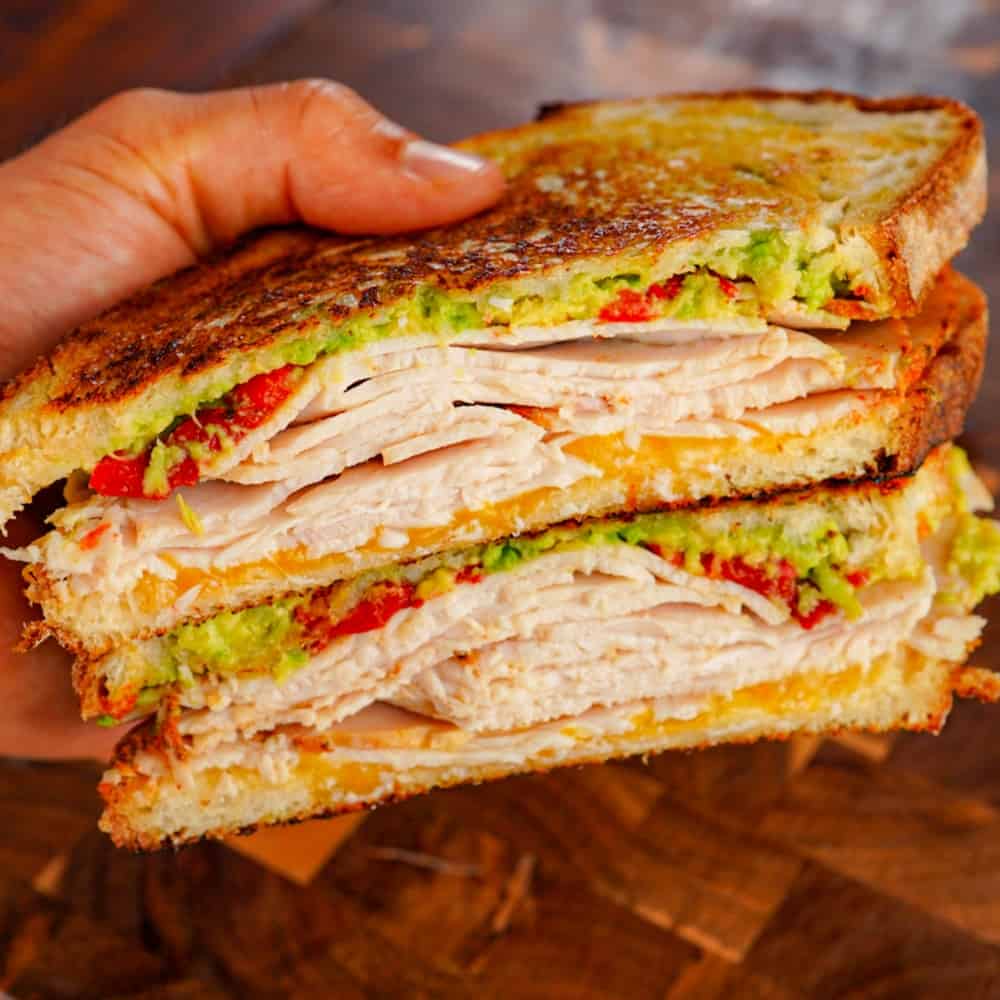 Oven Roasted Turkey Avocado Panini