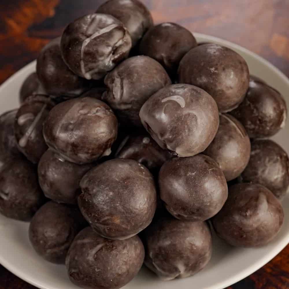 Chocolate Glazed Protein Donut Holes