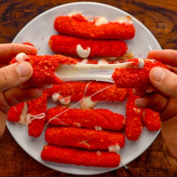 Flamin Hot Cheetos Mozzarella Sticks