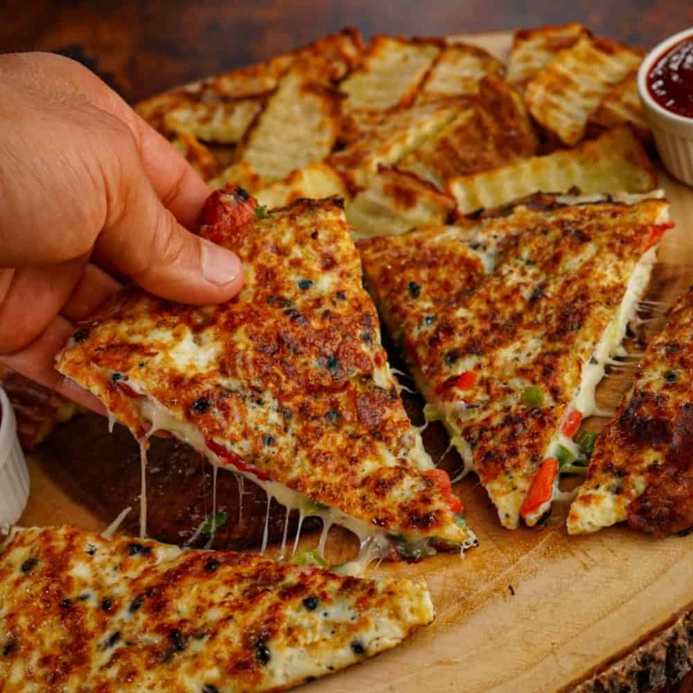 Egg White Omelette Quesadilla