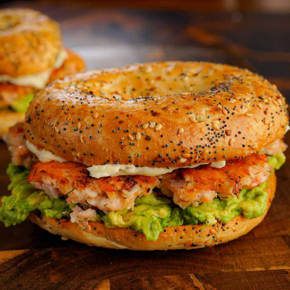 Salmon Smash Burger