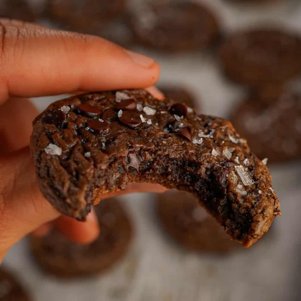 Espresso Chocolate Fudge Sea Salt Protein Cookies