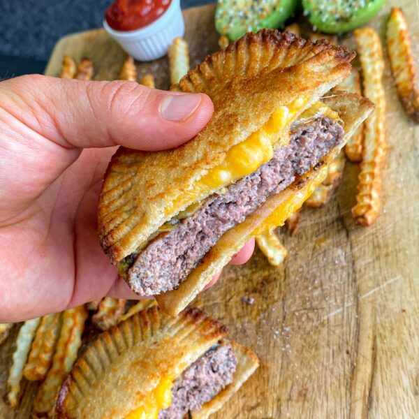 Grilled Cheese Uncrustables As Buns Burger 3 (1)