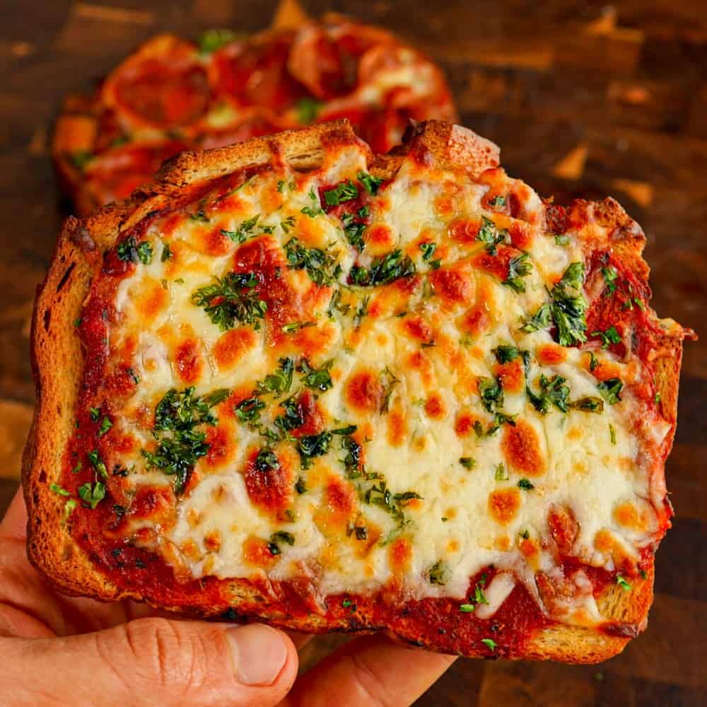 Air Fryer Sourdough Pizza Toast