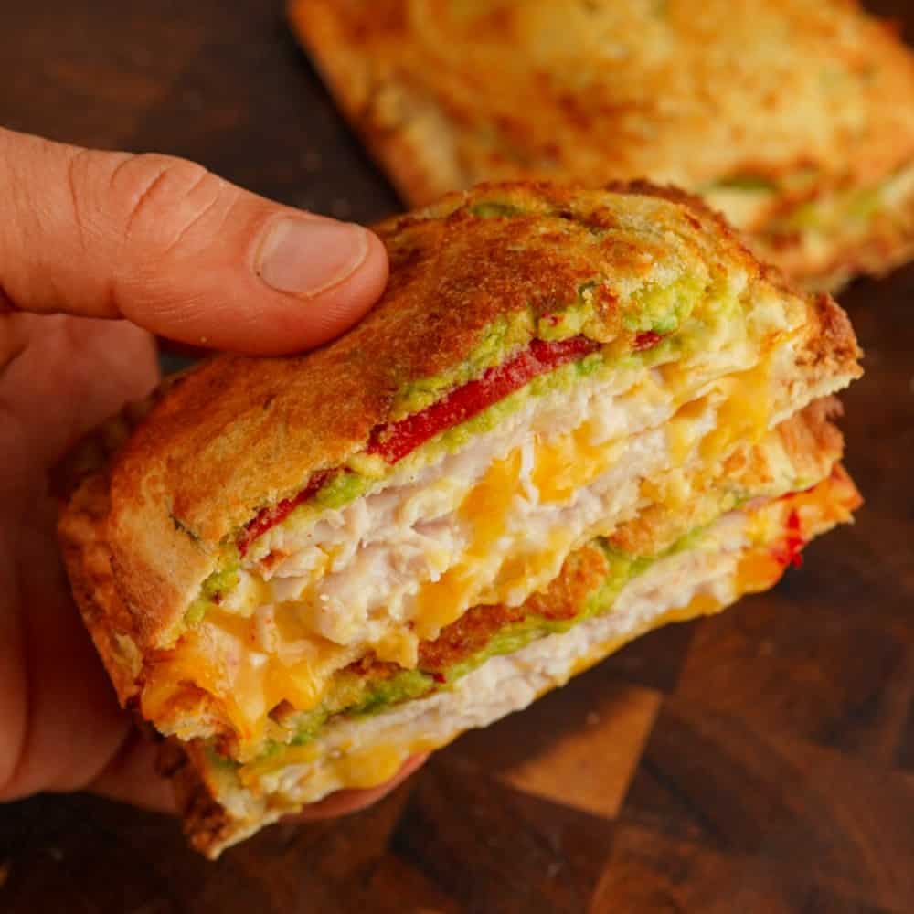 Turkey, Cheese & Avocado Hot Pockets