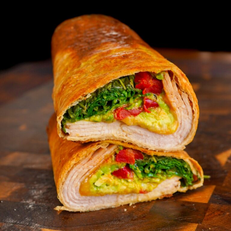 375 Cal CRUNCY Oven Roasted Turkey Wrap!