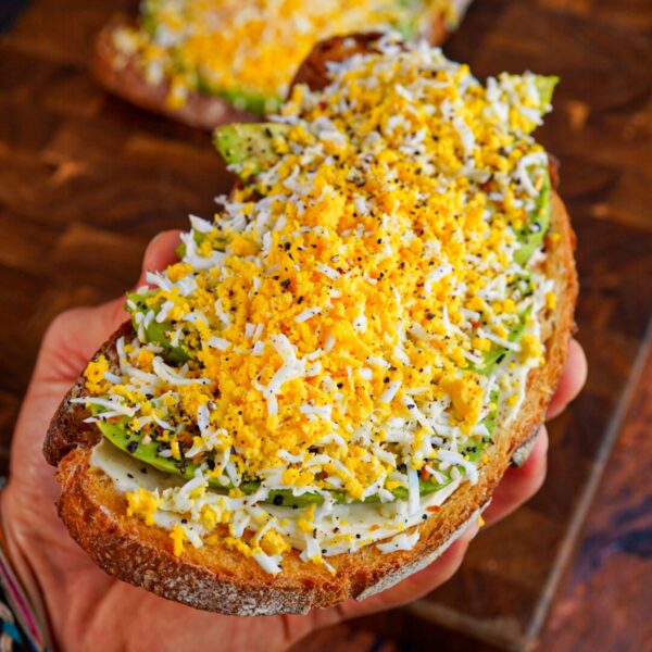 Grated Egg Avocado Toast