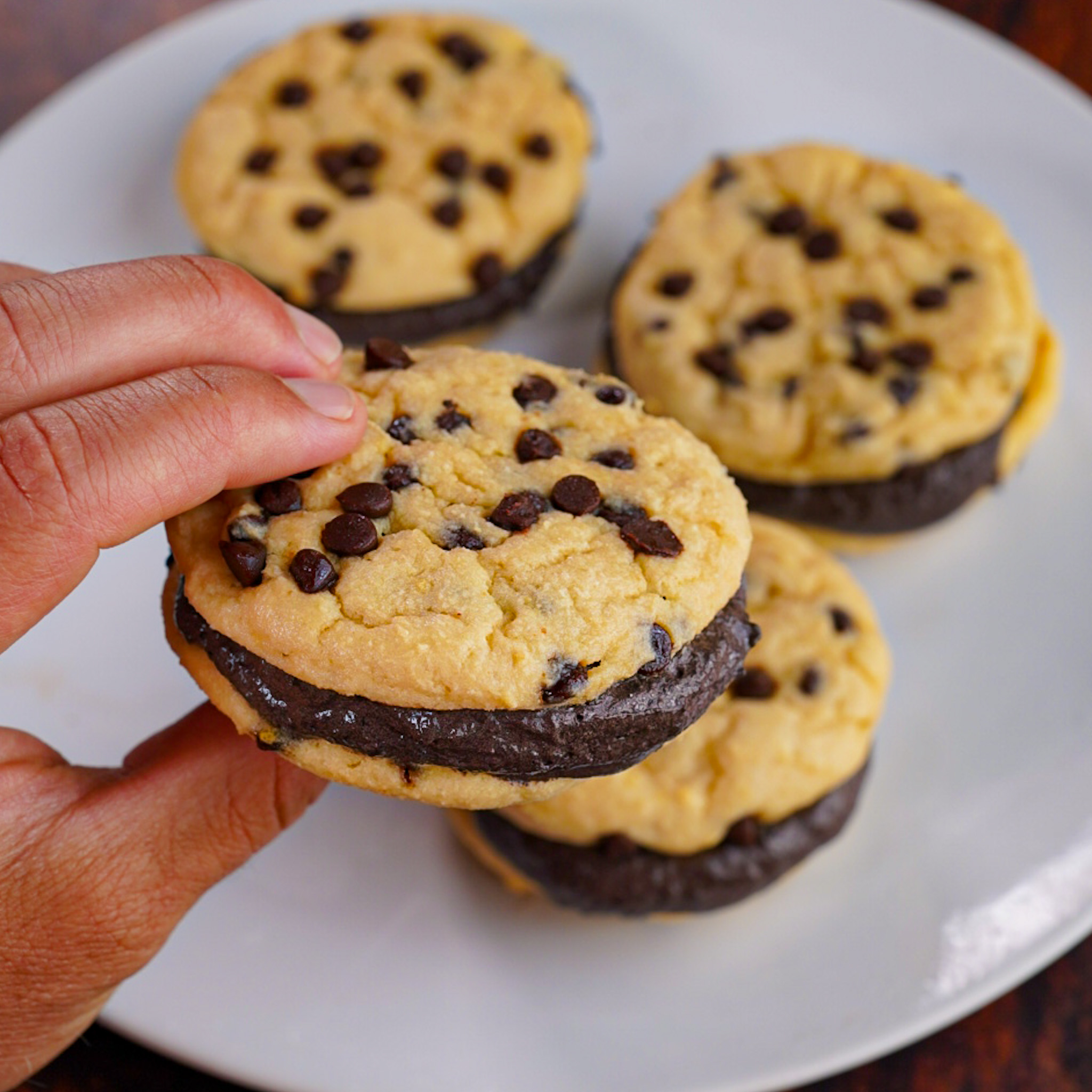 Chocolate Chip OREO Protein Cookie Ice Cream Sandwich (App Picture)