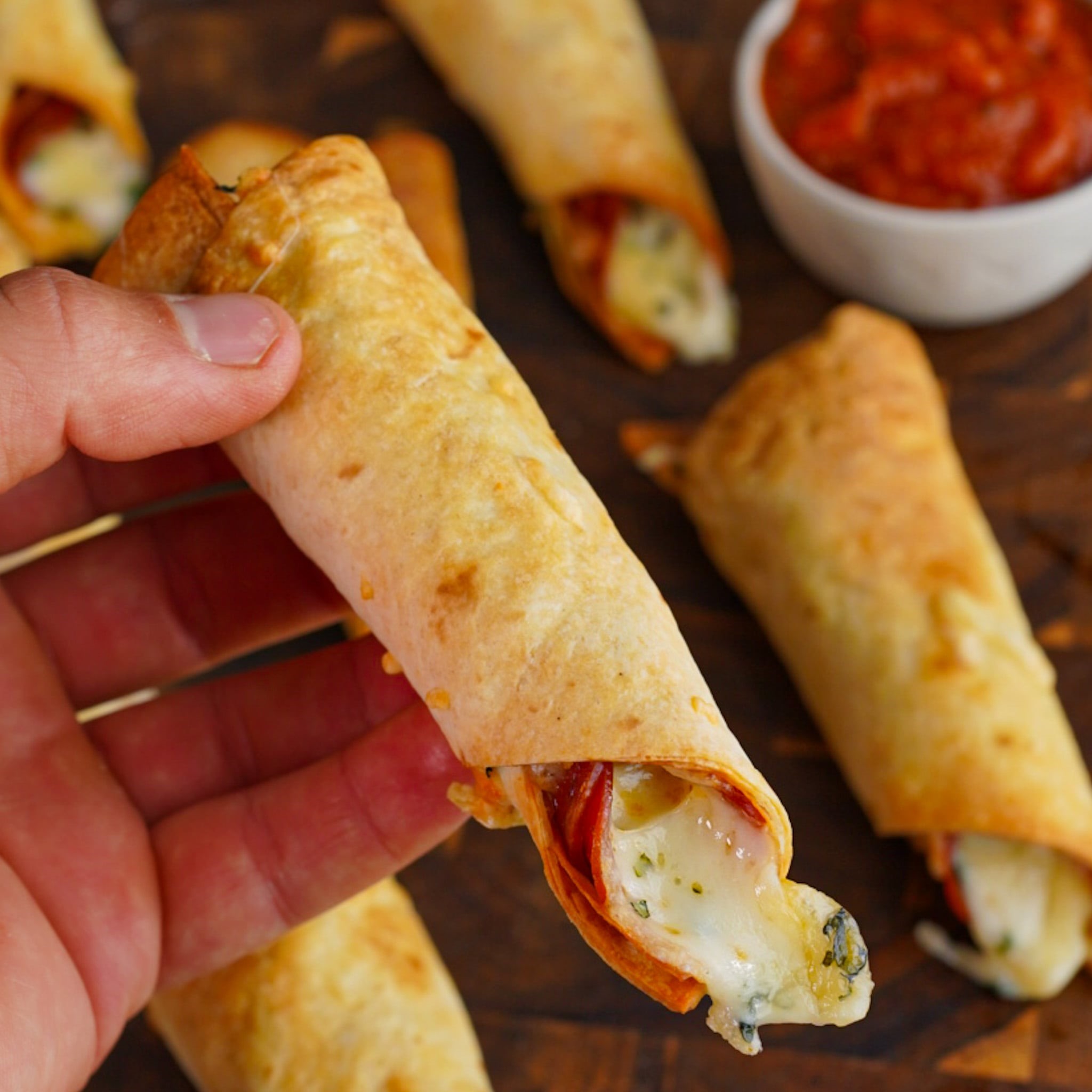 Thin Crust Pizza Cone Dippers