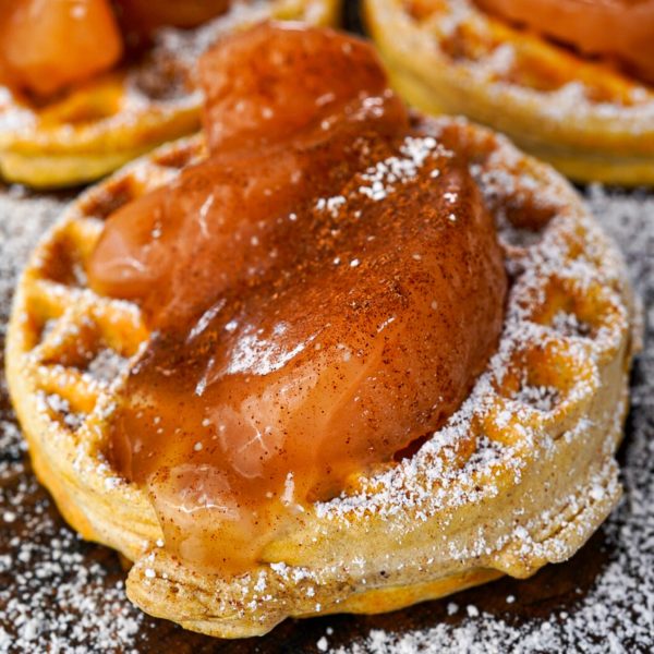 Apple Pie Protein Waffle Tacos