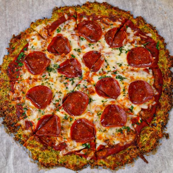 Broccoli Crust Pepperoni Pizza
