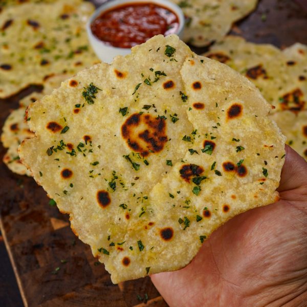 58 Cal Garlic Naan Bread – The Flexible Dieting Lifestyle