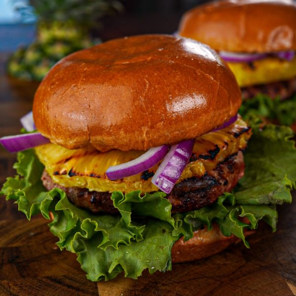 Grilled Pineapple Turkey Burgers