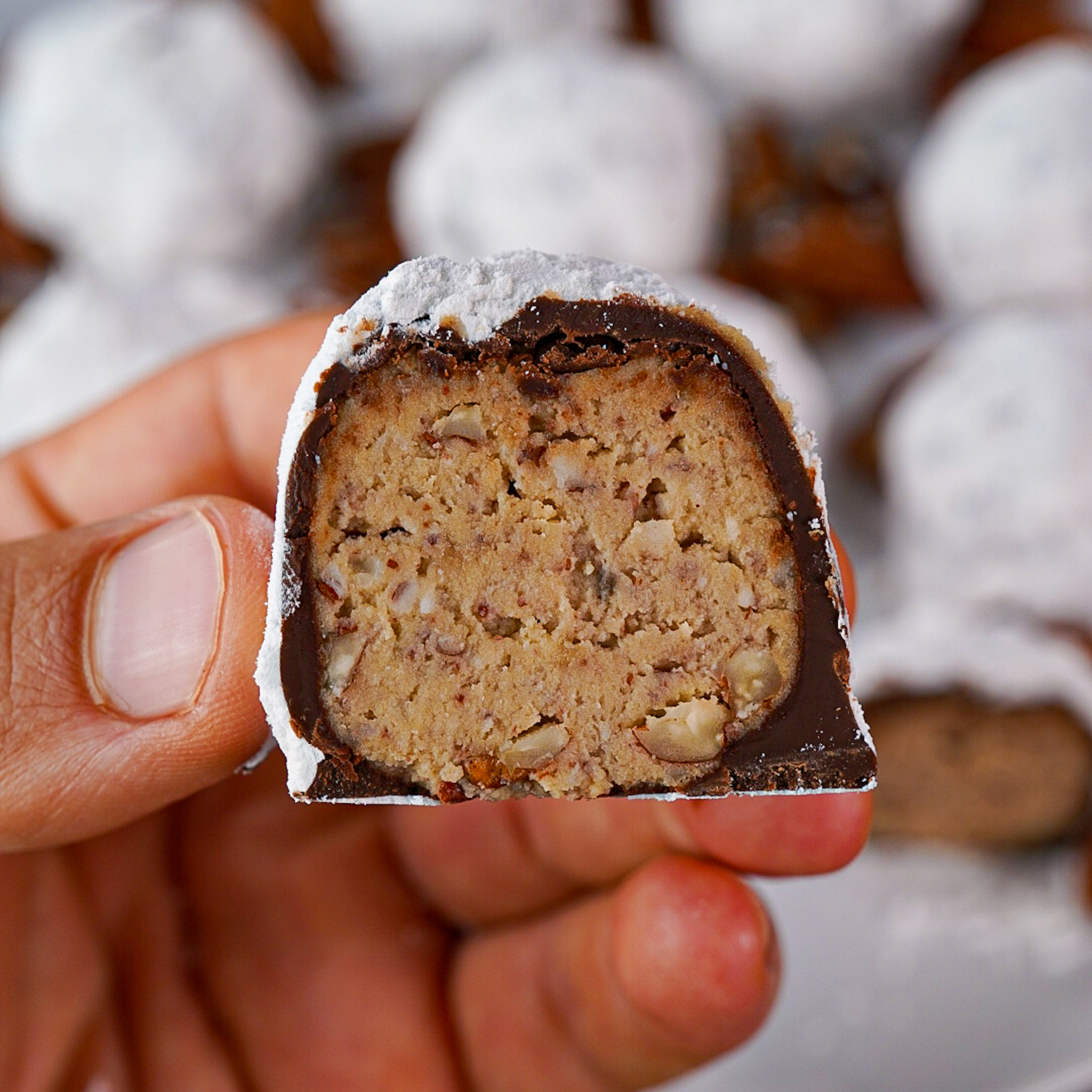 Protein Pecan Pie Cookie Dough Snowballs (App Picture)