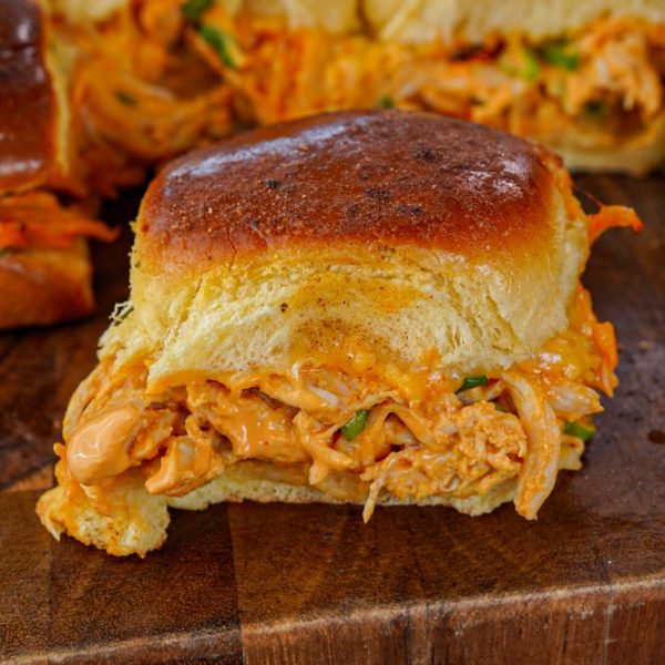 Buffalo Chicken Dip Gameday Sliders