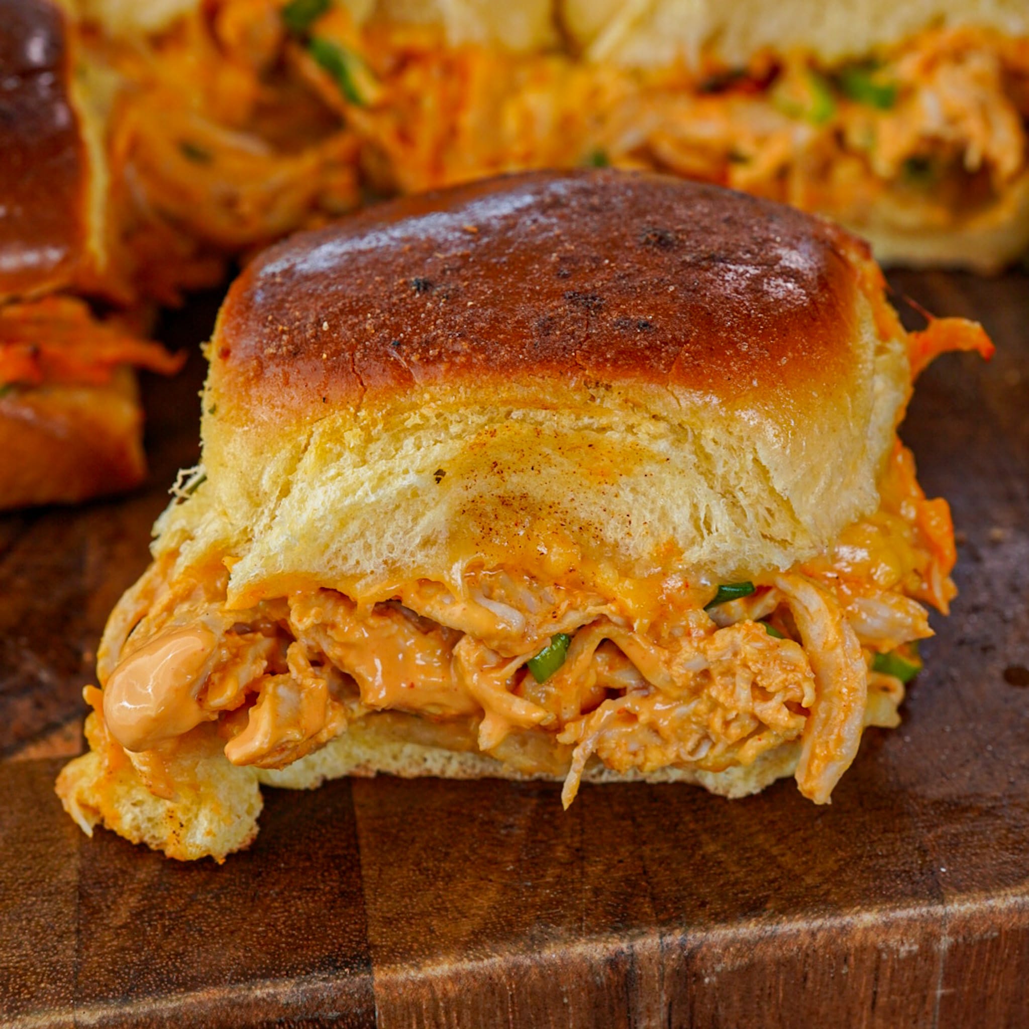 Buffalo Chicken Dip Gameday Sliders