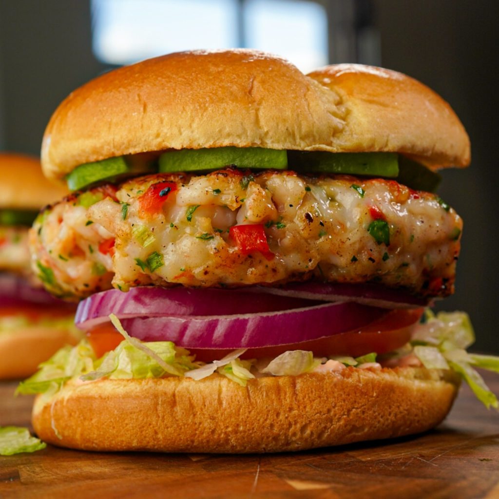 Shrimp Smash Burgers