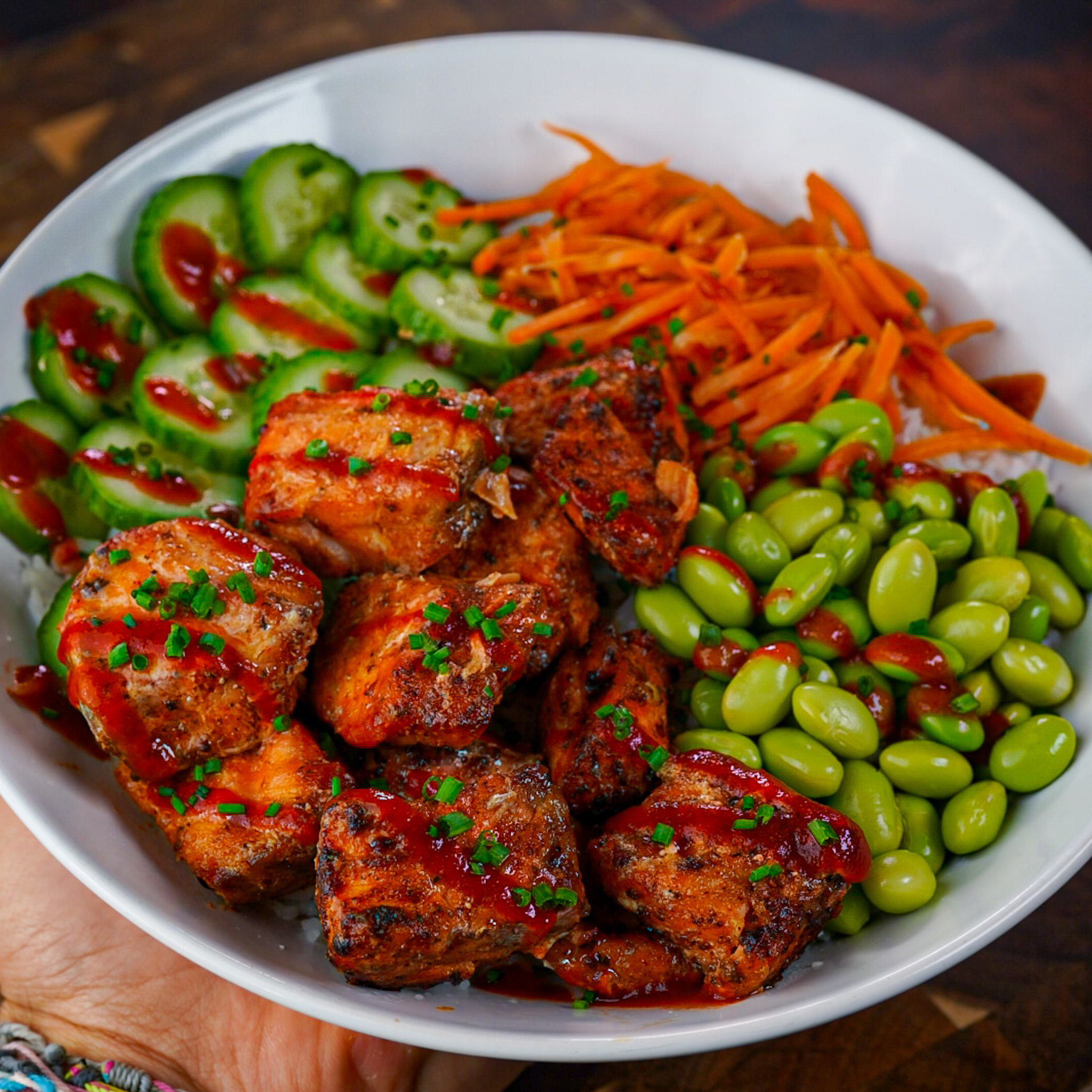 Bang Bang Salmon Bites Bowl