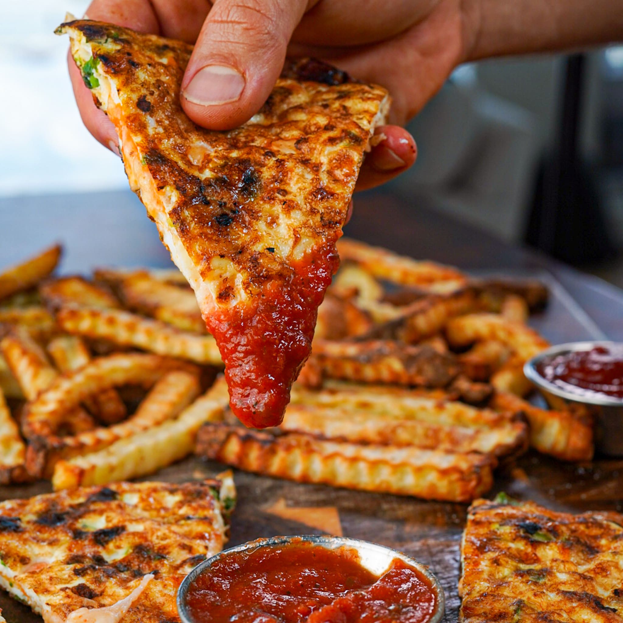 Egg White Omelette Quesadilla