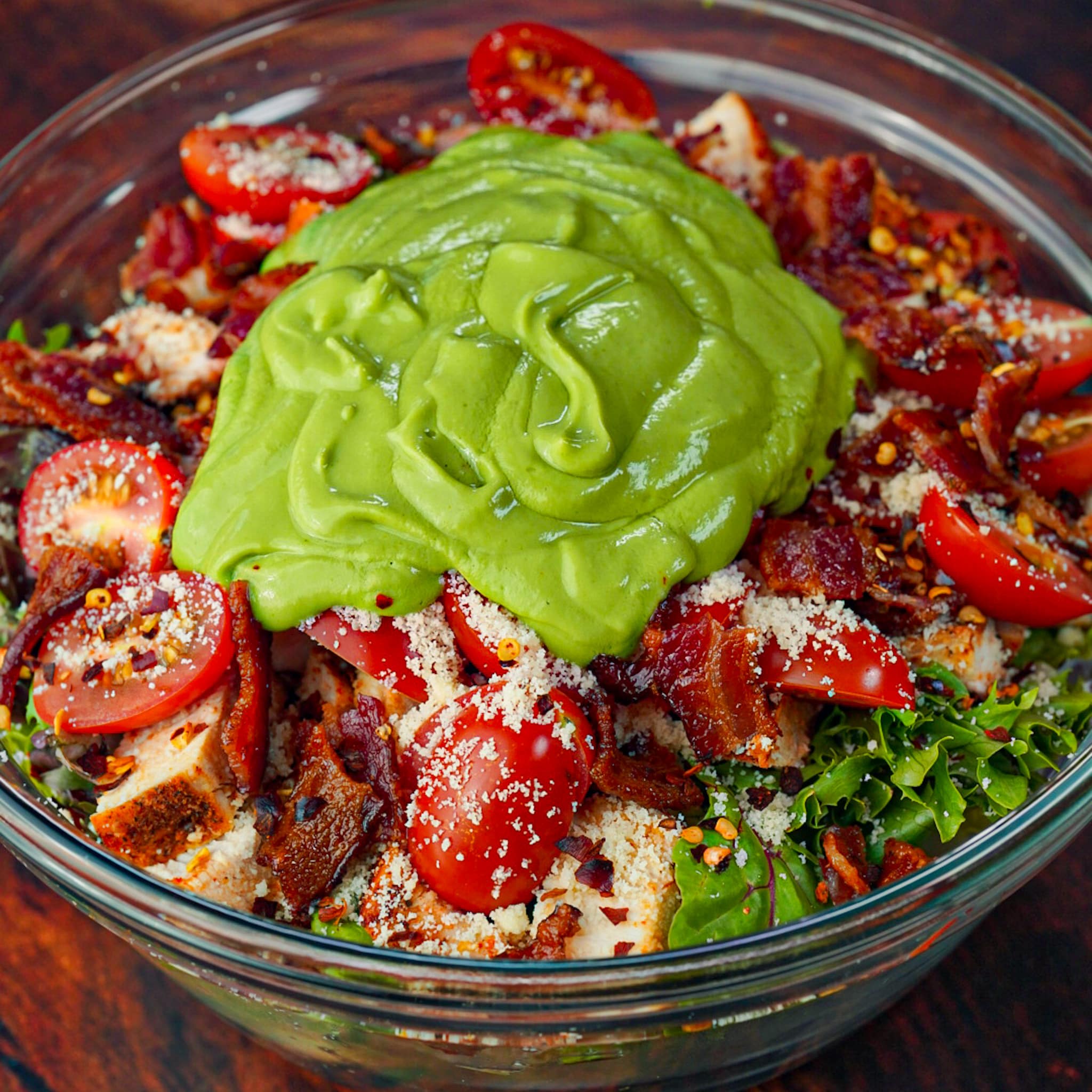 For One Big As_ Chicken BLT Salad