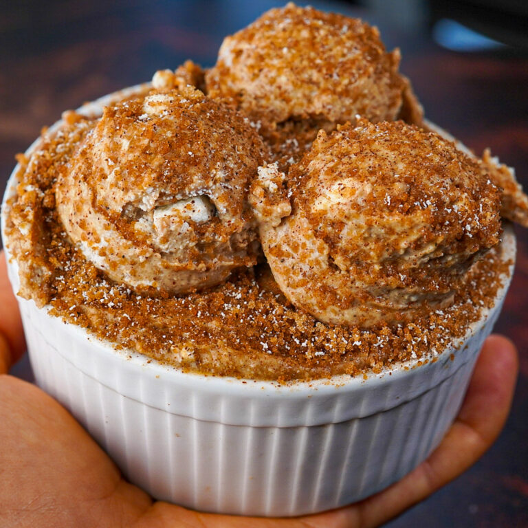 Blended Overnight Proats Snickerdoodle Cheesecake Cookie Dough