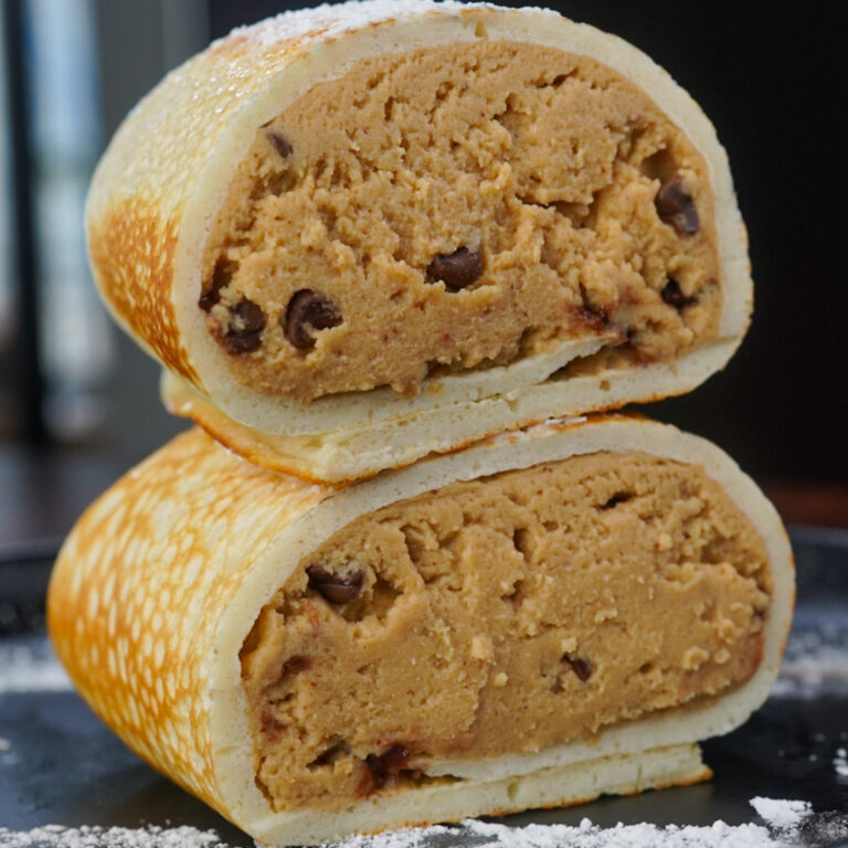 Protein Crepe Cookie Dough Burrito