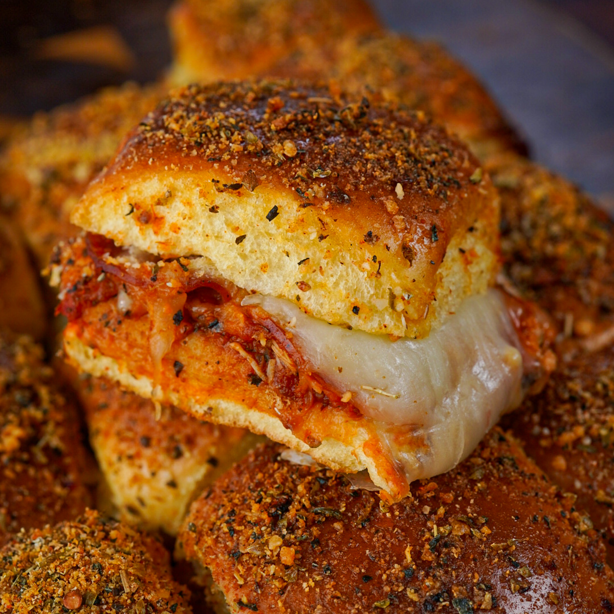 Pepperoni Pizza Gameday Sliders
