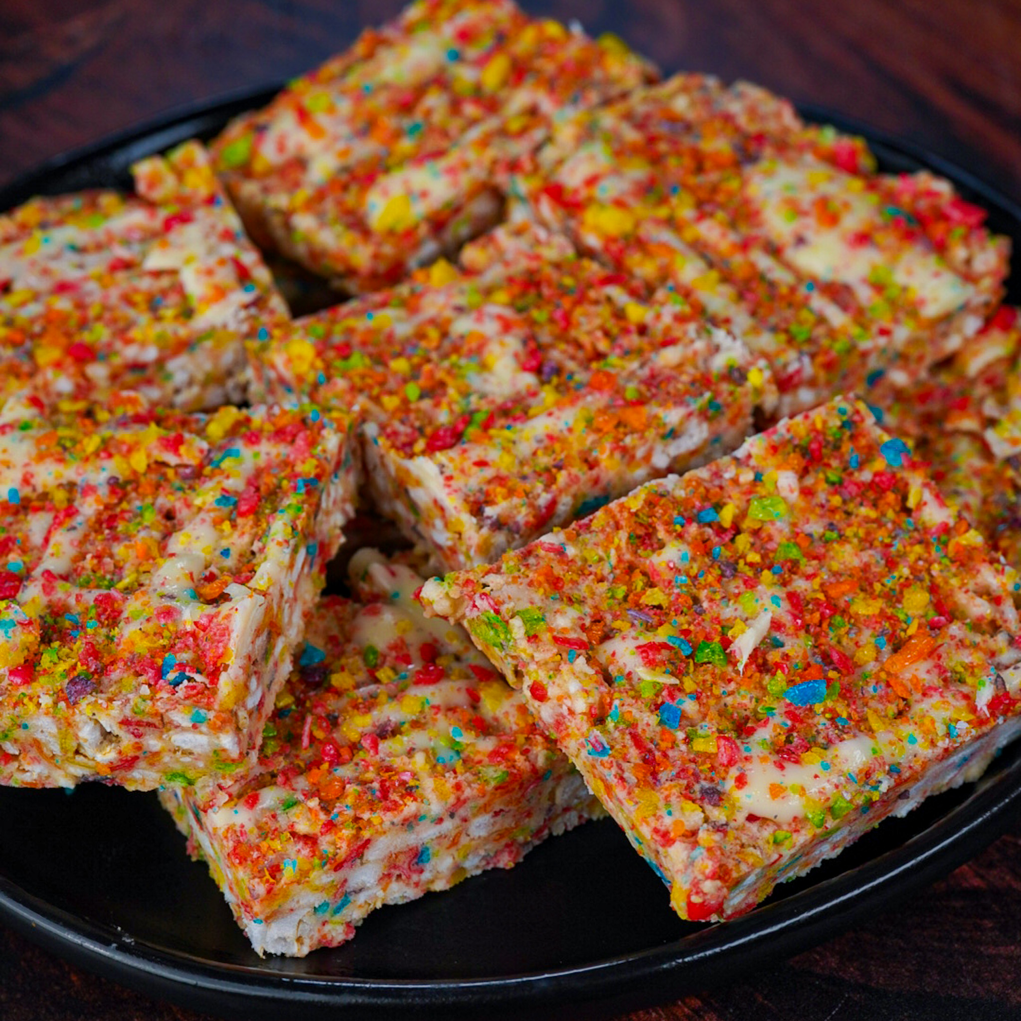 Fruity Pebble Protein Ice Cream Bars