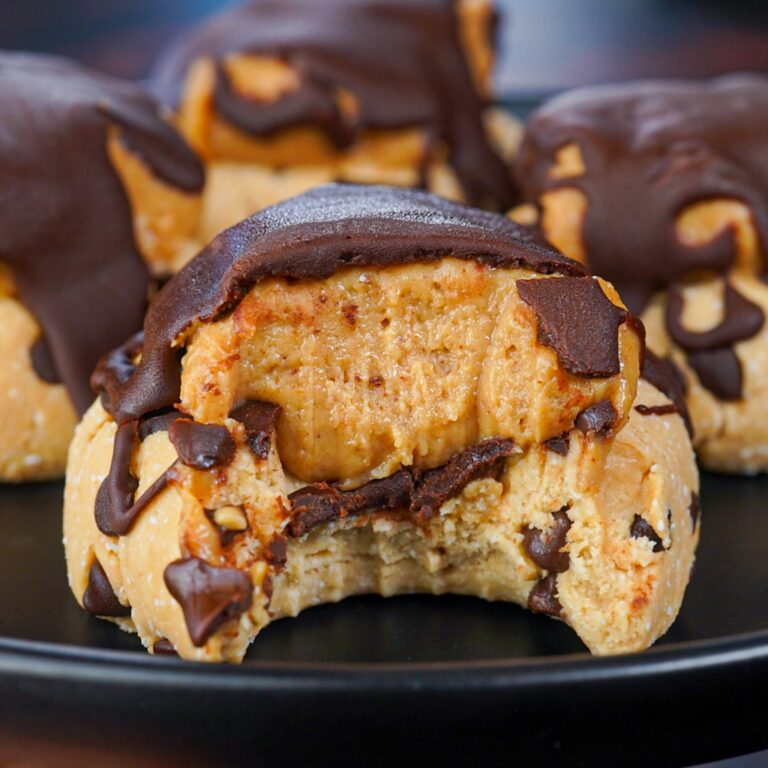 No Bake Stuffed Protein Chocolate Chip Cookies