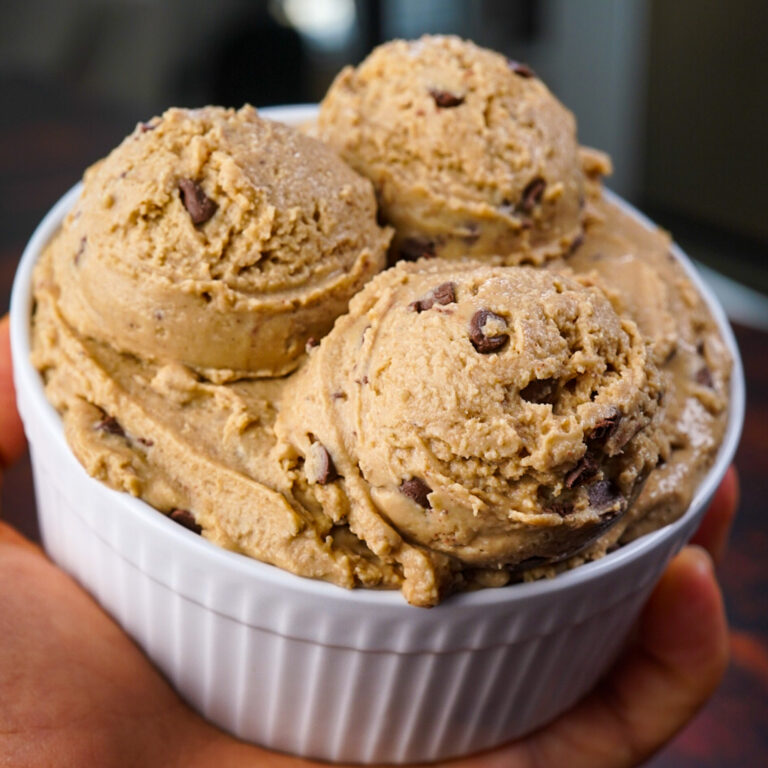 Blended Overnight Proats Chocolate Chip Cookie Dough