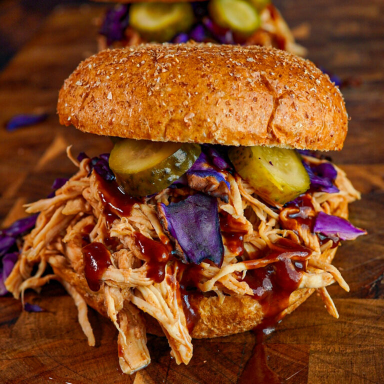 Instant Pot BBQ Pulled Chicken Sandwich